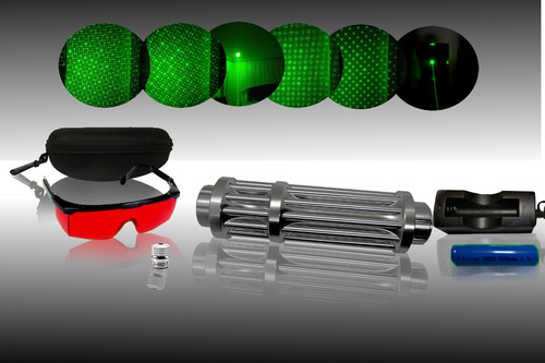 High power laserpointer - power, silber